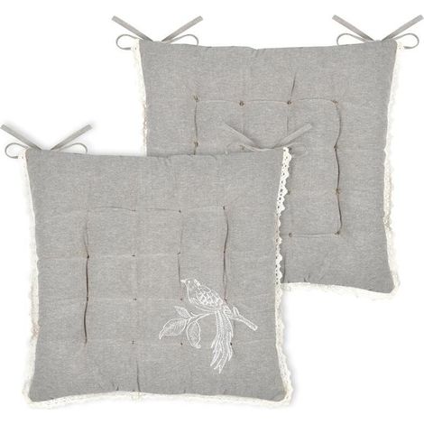 Cuscino per sedia CLARINE 38x38 con volant (1/3)