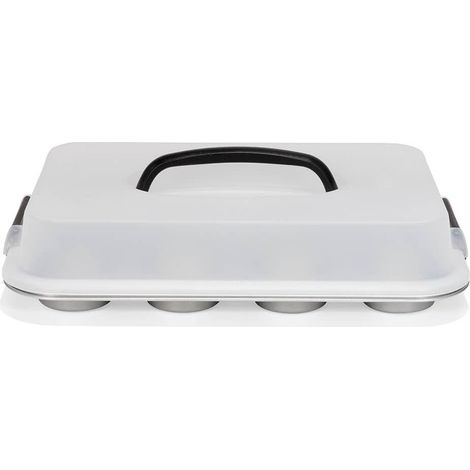 Patisse Molde para muffins 12 piezas color plateado