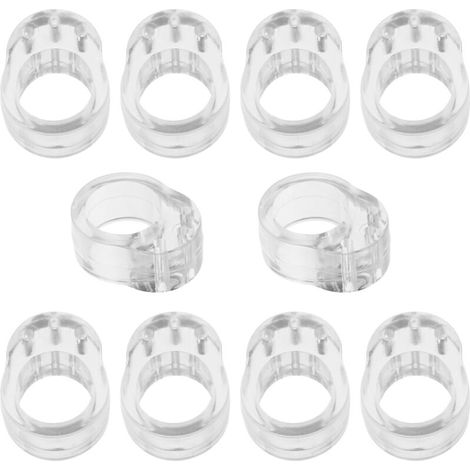 10 Stück Türgriffschutz - Silikon-Türstopper - PVC-Türstopper - Ungiftiger transparenter Türstopper - Wandschutz - Fensterstopper (Einzelring) FLITI (1/4)