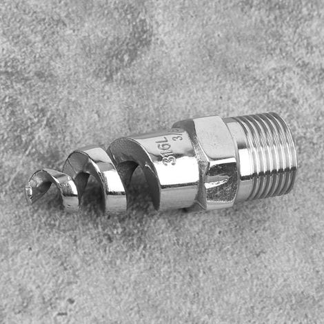 Buse spirale 316L SPJT tête de pulvérisation spirale en acier inoxydable G3/8 DN10 (1/5)
