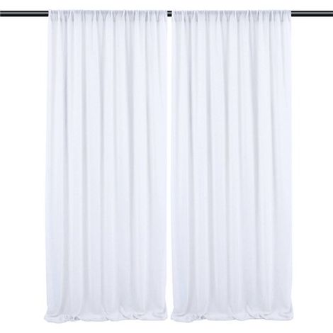 Zweiteiliger Hintergrund, transparenter Chiffonvorhang, geeignet für Bühnen, Hochzeiten und andere Anlässe - Burgunderrot - 0,73 (2,310) (1/5)