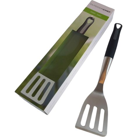 Spatule de cuisine ajourée en acier inoxydable 45 cm (1/4)