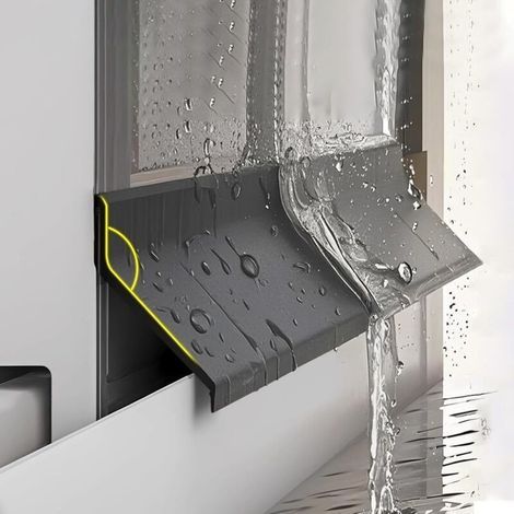 Joint de porte et fenêtre noir anti-pluie – Caoutchouc autocollant imperméable – Longueur 0.5m, largeur 5cm – Protection contre les infiltrations (1/5)