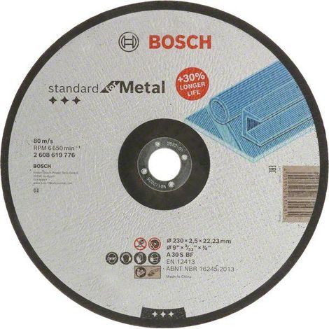 Bosch Accessories Standard for Metal 2608619776 Trennscheibe gekröpft 230 mm 1 St. Metall
