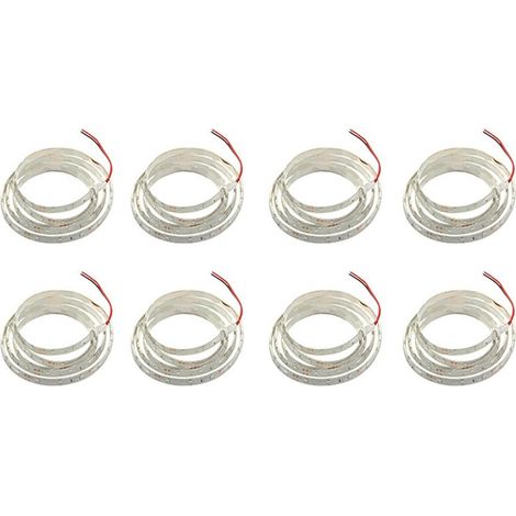 8 x 1M 60-3528 SMD Wasserdichte LED-Streifenleuchte DC12V (Blau) (1/2)