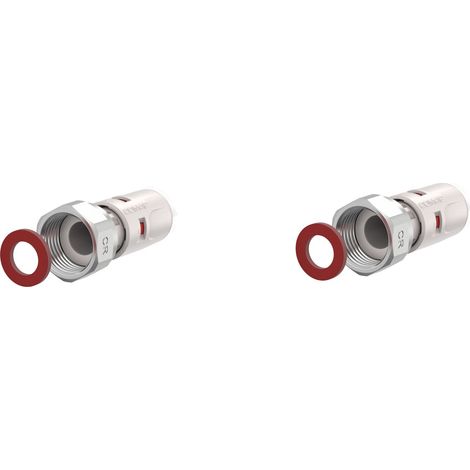 COMAP Raccord à écrou tournant instantané synthétique à sertir pour tubes multicouche - 16x2 - 1/2 - Vendus par 2 - Raccords MultiSkin - 9359GP1612 (1/3)