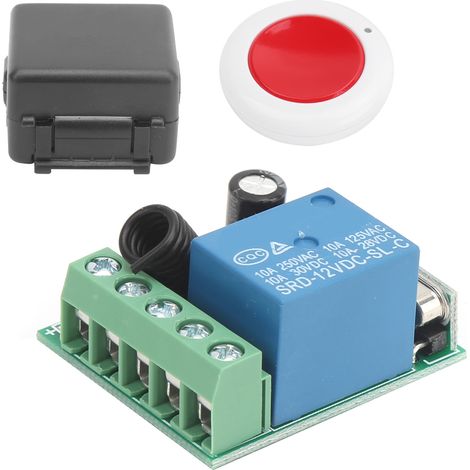 Kit émetteur-récepteur sans fil pour relais monocanal 433 MHz (12 V CC) - Utilisation simple (1/5)