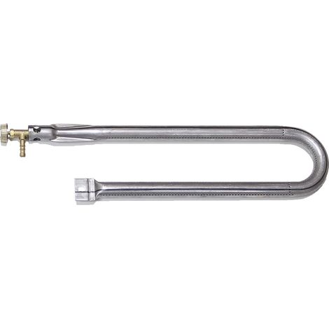 Fonderia Bongiovanni – Brûleur gaz GPL pour barbecue – Plaque fonte 48x12 cm – Robinet laiton – Compatible pierres ollaires et lave - GPL 48-55
