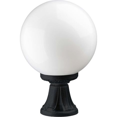Baliza exterior clásica INDURA GLOBO E27 70 W IP55 450 mm Negro (1/2)