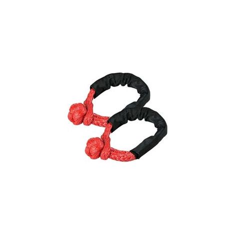 2 pièces cordes de remorquage à manille souple pour camion ATV Marine, sangles de récupération extérieures monobloc, rouge
