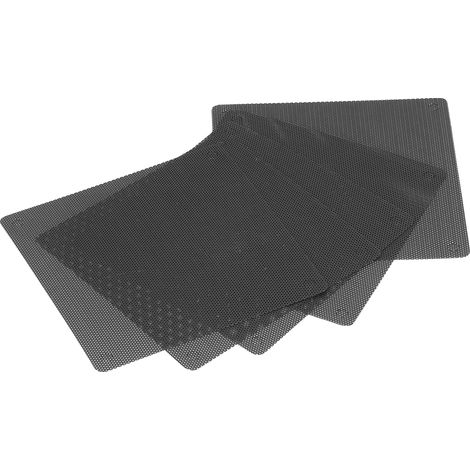 5 pièces Housses Antipoussière PC 12cm Noir Filtre à Air PVC pour Ventilateurs d'Ordinateur (1/5)