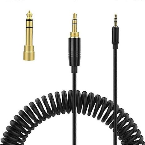 Hochwertiges Spiralkabel 3,5 mm auf 2,5 mm für QC25 QC35 QC35II QC45 Kopfhörer