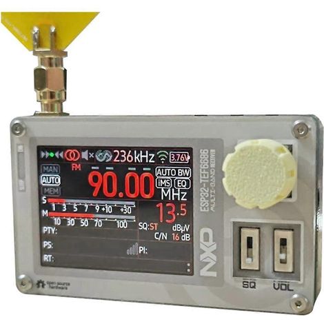 Mini-Funkgerät TEF6686 mit Antenne, Vollbandradio