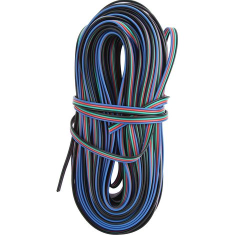 Câble D'extension LED RGB 4 Broches - 30m 22AWG 0.3mm2 - Pour Contrôleur Et Amplificateur - 1 Pièce (1/5)