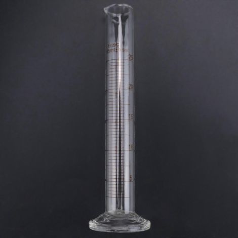 Éprouvette graduée en verre avec pipettes, agitateurs et brosse de nettoyage, lot complet pour laboratoire