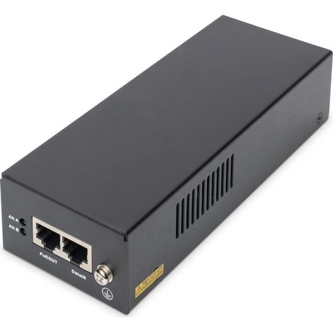 Gigabit Ethernet PoE++ Injektor, 802.3bt, 85 W, PoE-Injektor Stromquelle: Steckdose