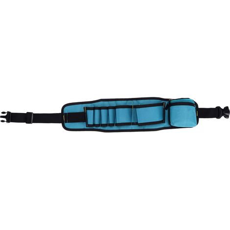 Ceinture porte-outils 600D Oxford, poche multifonction pour électricien, sac à outils réglable noir. (1/5)