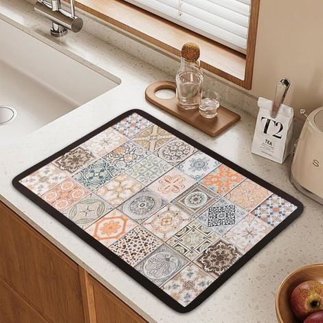 Tapis égouttement en silicone absorbant pour machine à café 40 x 50 cm (1/5)