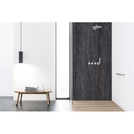 Roth – Panneau décoratif mural VIPANEL 100 x 255 cm – Aluminium composite étanche – Pose rapide pour salle de bain – Résistance aux températures -50 °C à +80 °C (1/4)