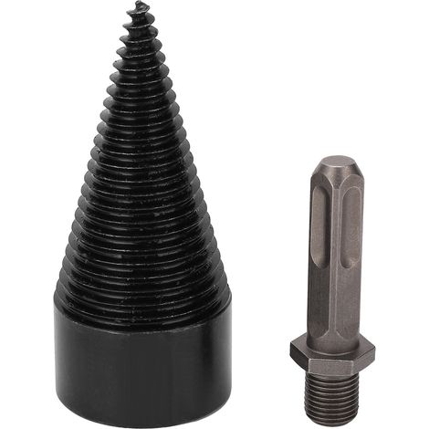 Perceuse à bois fendeuse en acier rapide, embout hexagonal 42mm pour cône de perforation de bûches (1/5)