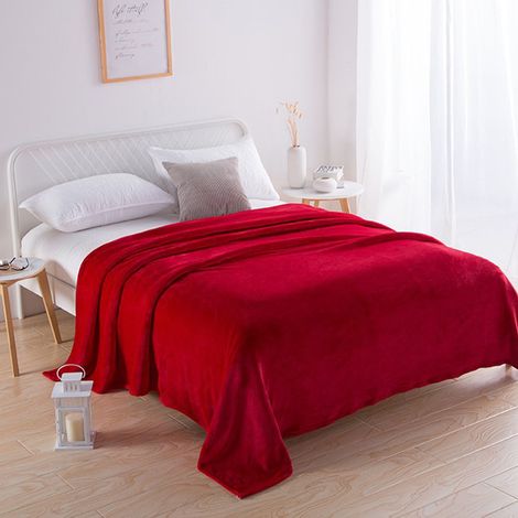 Couverture Flanelle - 150 x 200 cm - Pour Lit Canapé ou Extérieur - Usage Toutes Saisons - 1 Pièce (1/5)