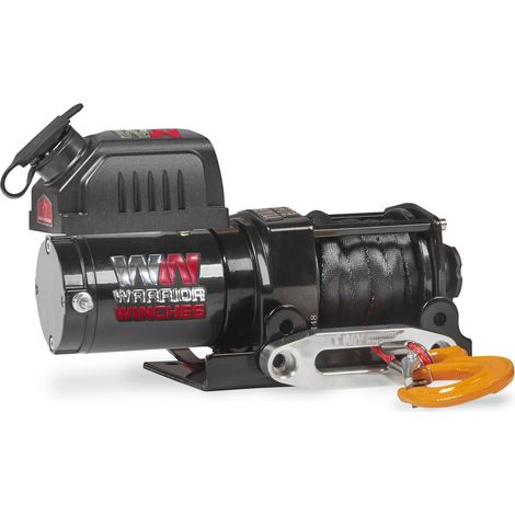 Bootswinde Elektrisch Seilwinde Boot Trailer Anhänger Warrior NINJA 2000LB A 907 kg 12 V Kunststoffseil
