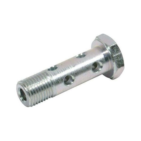 Perno banjo 1/4" BSP doble UNIVERSAL HBB04D