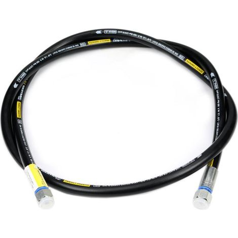 Flexible hydraulique lisse avec joint - filetage M18x1,5 droit L-2000 mm DN10-1SN 336-632-030-428 Chargeuse ND5-032 (AA-10-2000 P11P11) 18 MPa Waryński (1/2)