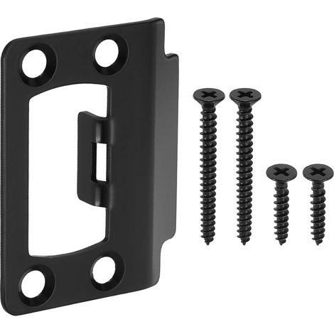 Plaques de Serrure de Portes avec Vis 57x44,8mm Noir (1/5)
