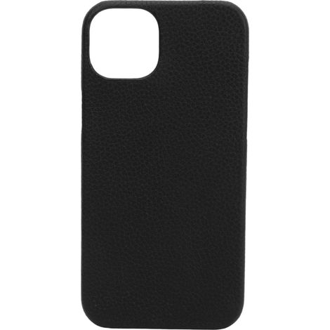 Housse de téléphone en cuir ultra-mince anti-empreintes, coque de protection demi-enveloppe absorbant les chocs pour iPhone 14 Pro Max, noir. (1/5)