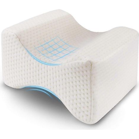 Oreiller pour genoux pour les personnes dormant sur le côté, oreiller pour jambes en mousse à mémoire de forme pour soulager les douleurs de hanche (1/4)
