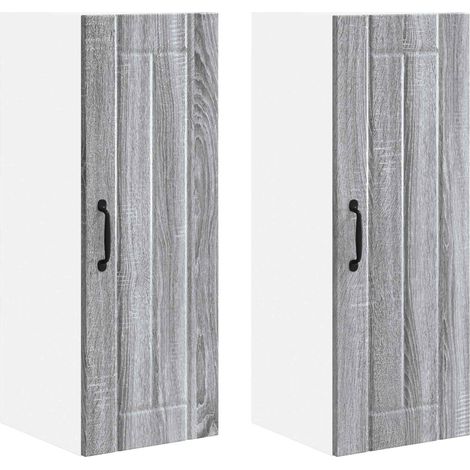 Maison Exclusive - Armario de Pared LUCCA 2 pcs Gris Sonoma 30 x