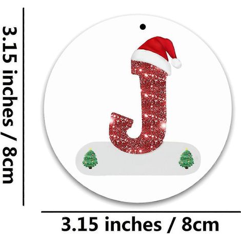 Décorations saisonnières et de fête décorations alphabet de Noël personnalisées pour cadeau suspension sapin de Noël décorations créatives diy (1/2)