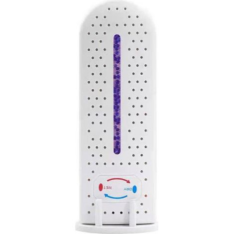 Deshumidificador eléctrico portátil de 2,17 x 2,17 x 6,61 pulgadas con indicador de gel de sílice para armario de baño. (1/2)