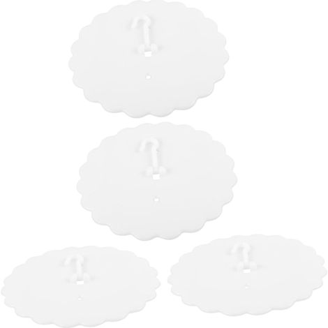 Lot de 4 crochets adhésifs pour baldaquin lit en plastique (1/5)