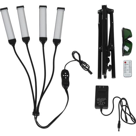 Ortviai Lampe infrarouge thérapeutique 420 LED 660 nm + 850 nm avec support réglable, télécommande et minuterie (1/5)