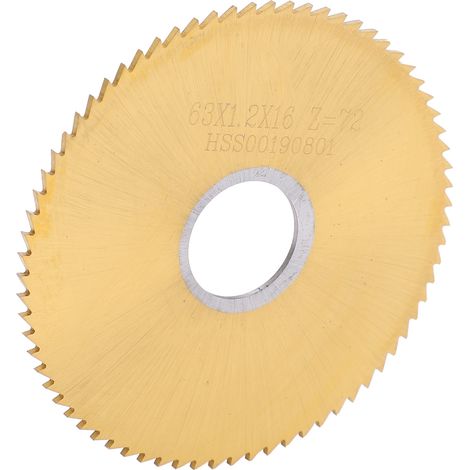 Disque de scie circulaire 63x1,2mm avec mandrin rotatif, lame à revêtement titane, accessoire de perçage pour coupe précise (1/5)