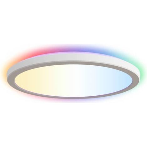 [NEUWERTIG] B-Ware Calex Deckenleuchte Smart Halo LED Lampe dimmbar RGB 40cm IP54 weiß 1900lm (1/2)