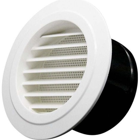 ZVD Bouches d'aération avec grille, bouches d'aération inclinées, adaptées à un diamètre d'ouverture de 125 mm (1/4)