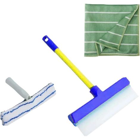 Raclette de fenêtre en silicone recyclable – Nettoyage sans traces – Design incurvé large – Résistance à la température – Pour miroirs et panneaux solaires
