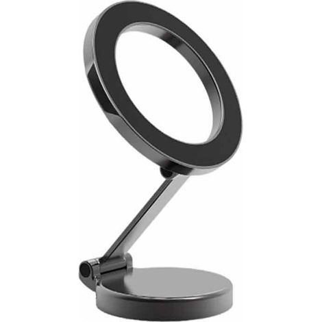 Supporto magnetico per telefono da auto, angolazione regolabile e rotazione a 360°, compatibile universalmente, nero. (1/5)
