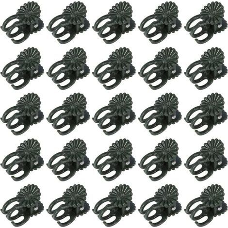 60 Pcs Pinces à orchidées, pinces à plantes, pinces à vigne, pinces à orchidées pour plantes Clips de support de plantes de jardin en plastique Clips de petites vignes vertes pour soutenir les (1/4)