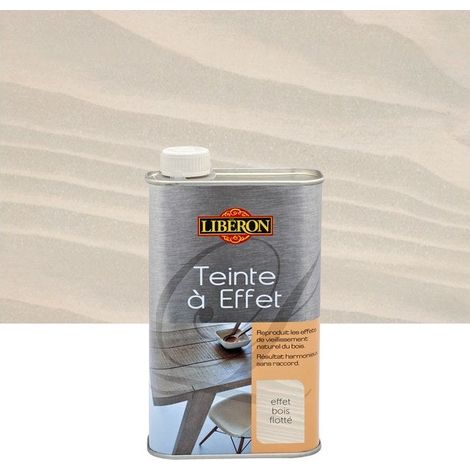 Teinte à effet bois flotté 0.5 l – Pour tous types de bois – Application directe sur bois brut – Recouvrable avec cire ou vernis – Liberon