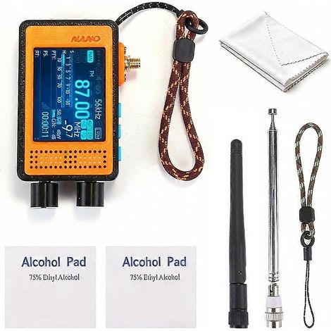 tragbares TEF6686 NANO-Funkgerät mit Kfz-Chip, 2,4-Zoll-IPS-Touchscreen, vollem Flugfunkband und Bluetooth-Lautsprecher (1/5)