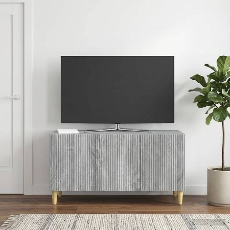 TV-Schränk Graues Sonoma 99 x 34,5 x 50 cm Holzwerkstoff (1/5)