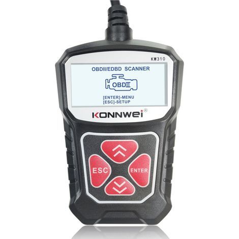 Scanner diagnostic OBD2 KW310 KONNWEI avec fonction préparation emissions en un clic (1/5)