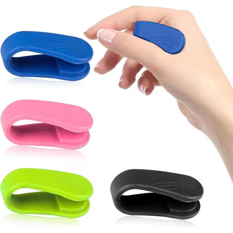 4 Stück Akkupressurringe,Acupressure Clips,Portable Acupressure Device,Hand Clip,Skills,Skills Borderline,Finger Massage,Zur Massage der Finger,Gut zur Linderung von Schmerzen,Ängsten und Spannungen (1/5)