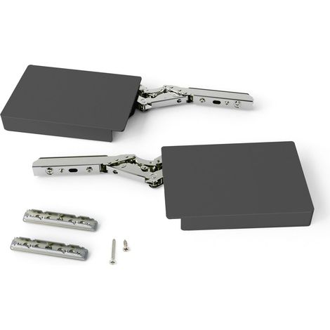 Emuca Compas pour portes relevables Altius Lift, Relevable 4000-9000 (extra high=XH), Acier et plastique, Gris antracite