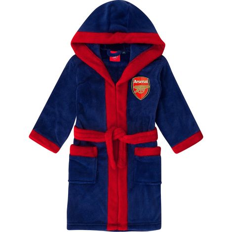 Peignoir à capuche en polaire pour garçon, football officiel pour enfants (1/4)