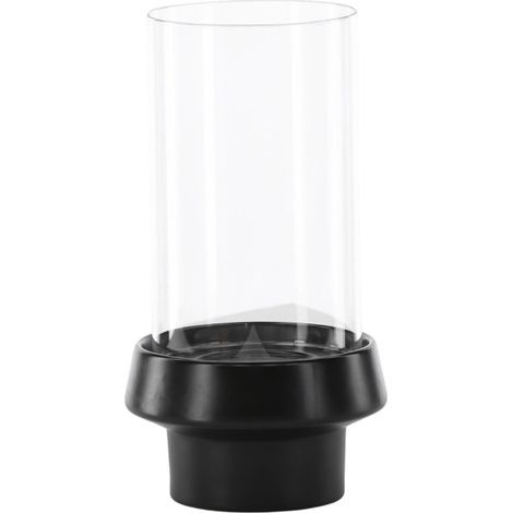 Lanterne en Verre "Davida" 29cm Noir (1/4)